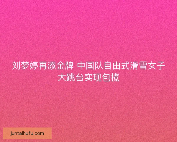 刘梦婷再添金牌 中国队自由式滑雪女子大跳台实现包揽